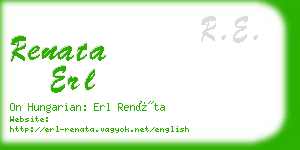 renata erl business card